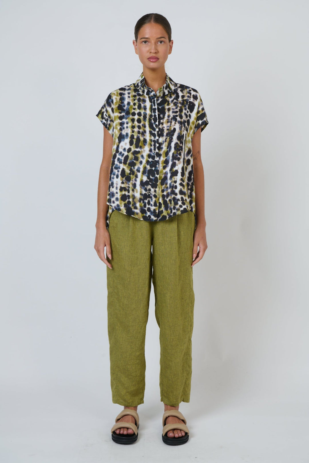 Lichen Linen Shirt - Pizazz BoutiqueNaturals By O & J