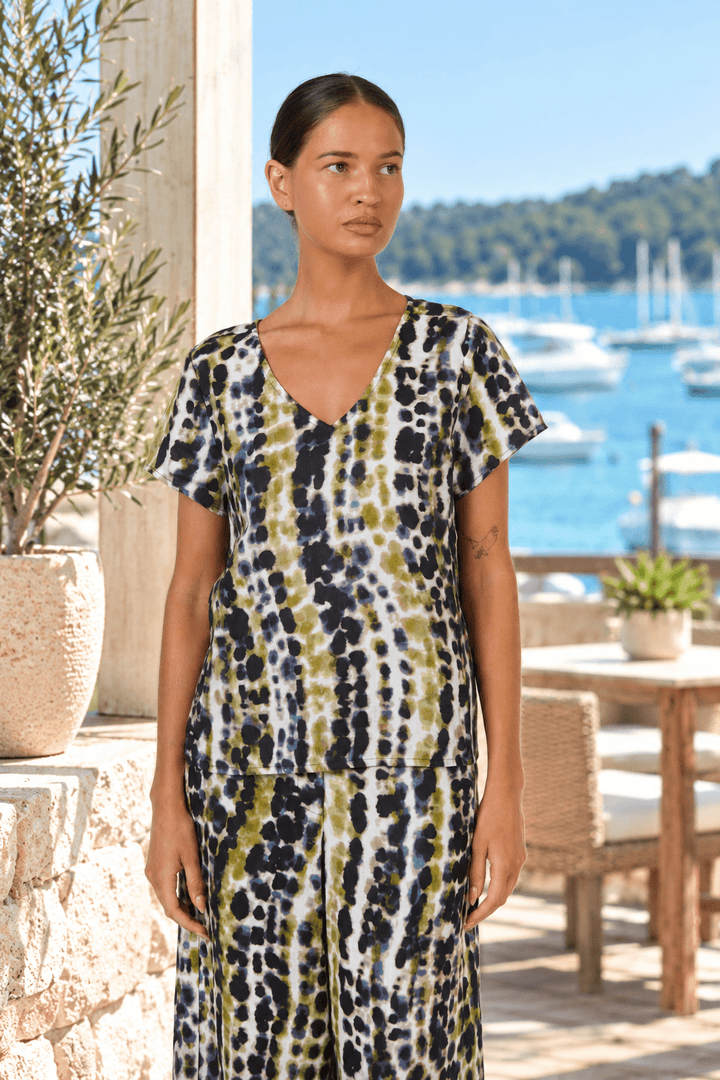 Lichen Linen Top - Pizazz BoutiqueNaturals By O & J