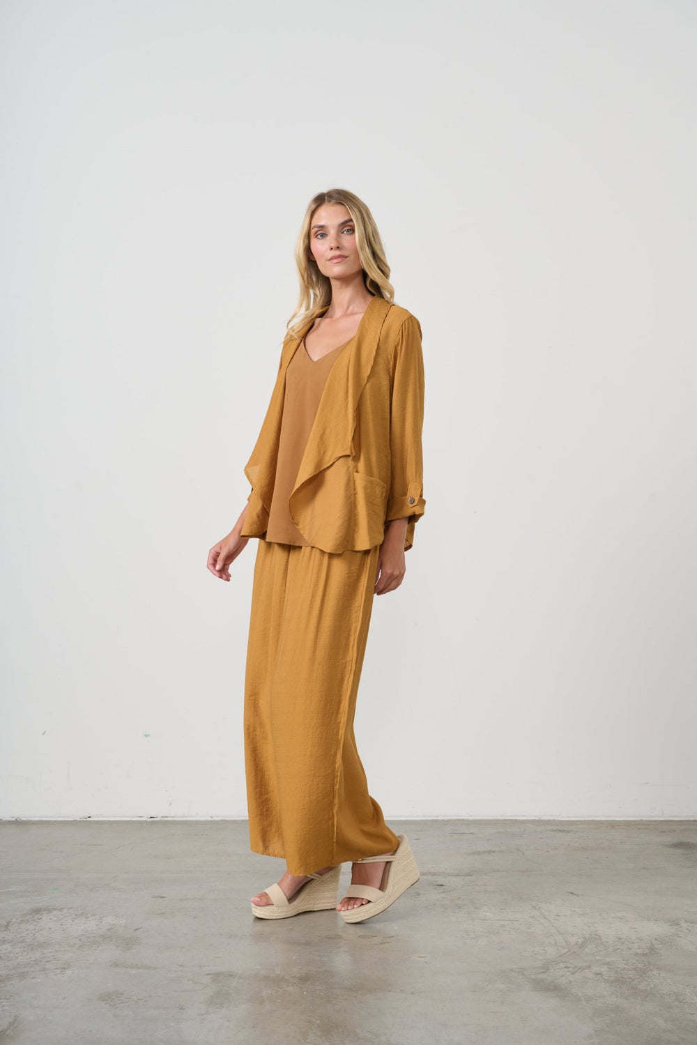 Lightweight Swing Jacket - Copper - CJ6 - Pizazz BoutiqueCaju