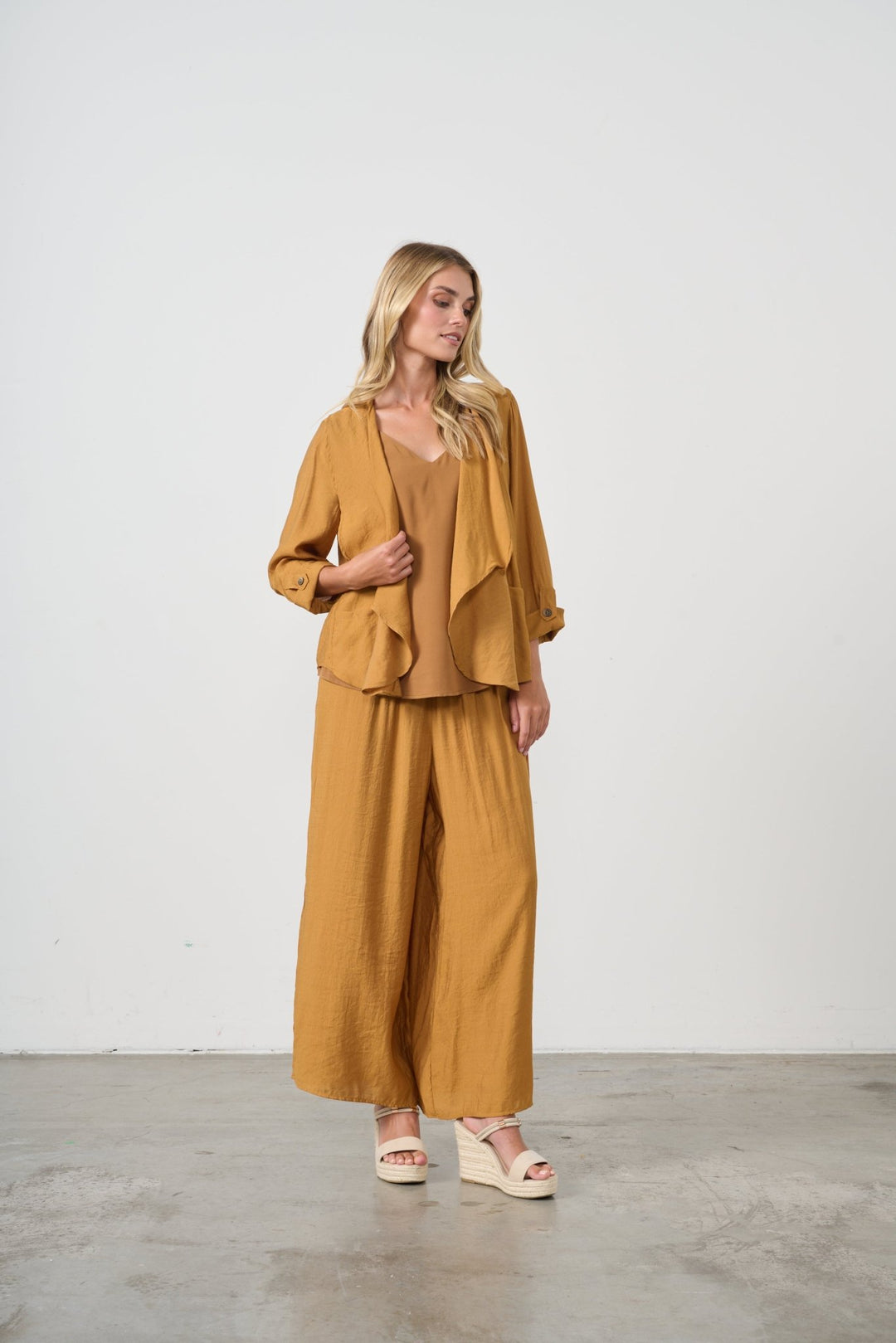 Lightweight Swing Jacket - Copper - CJ6 - Pizazz BoutiqueCaju