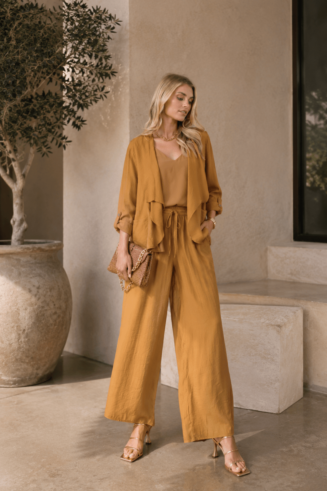 Lightweight Swing Jacket - Copper - CJ6 - Pizazz BoutiqueCaju