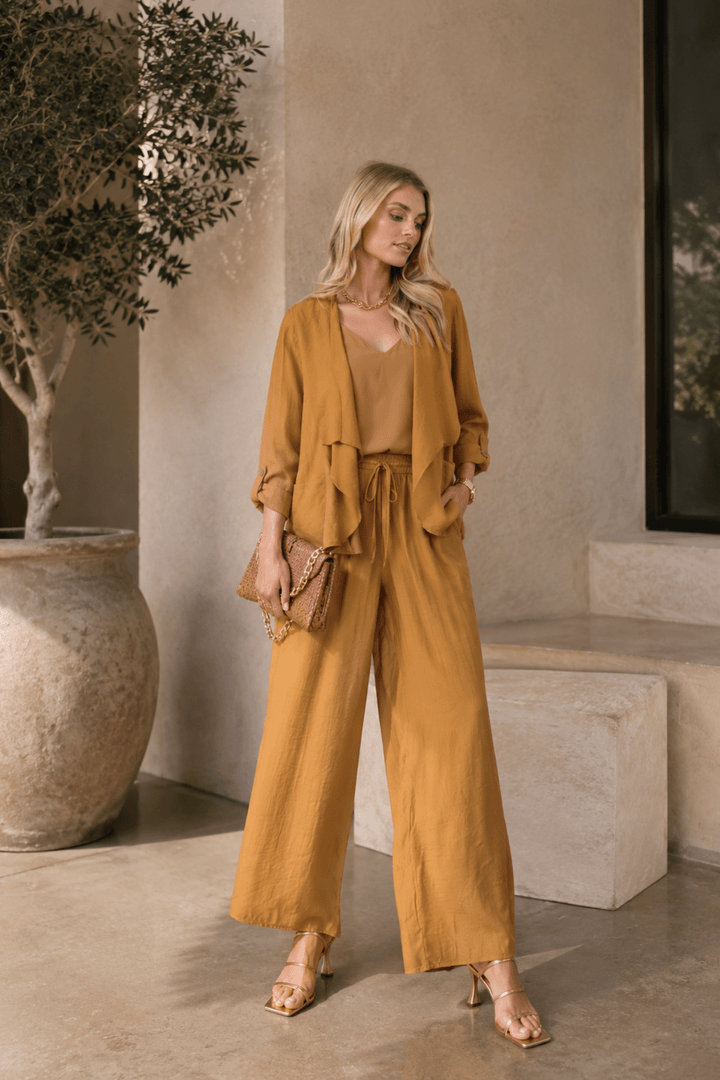 Lightweight Swing Jacket - Copper - CJ6 - Pizazz BoutiqueCaju