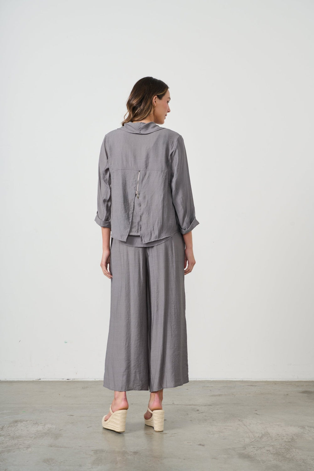 Lightweight Swing Jacket - Grey - CJ6 - Pizazz BoutiqueCaju