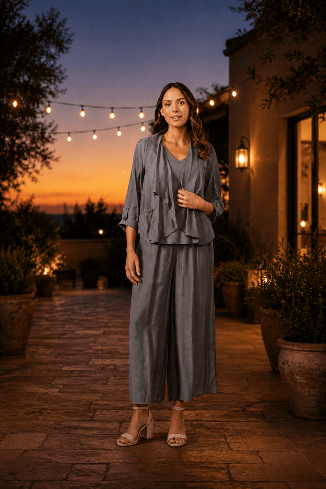 Lightweight Swing Jacket - Grey - CJ6 - Pizazz BoutiqueCaju