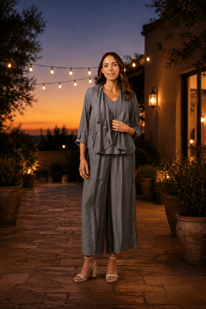 Lightweight Swing Jacket - Grey - CJ6 - Pizazz BoutiqueCaju