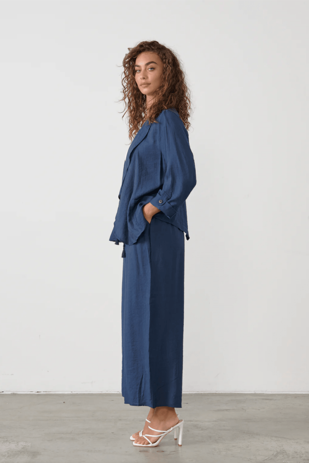 Lightweight Swing Jacket - Navy - CJ6 - Pizazz BoutiqueCaju