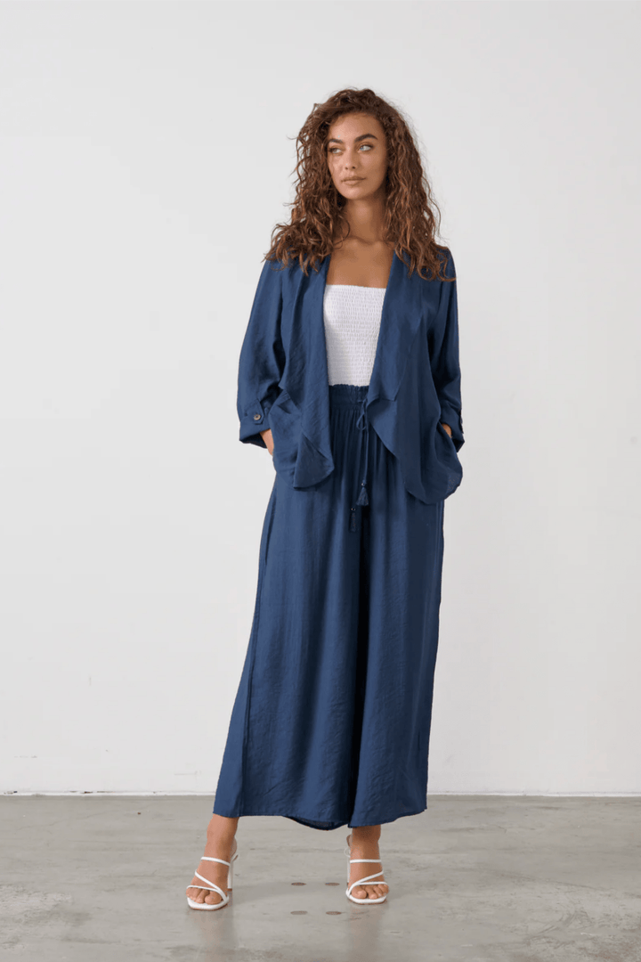 Lightweight Swing Jacket - Navy - CJ6 - Pizazz BoutiqueCaju