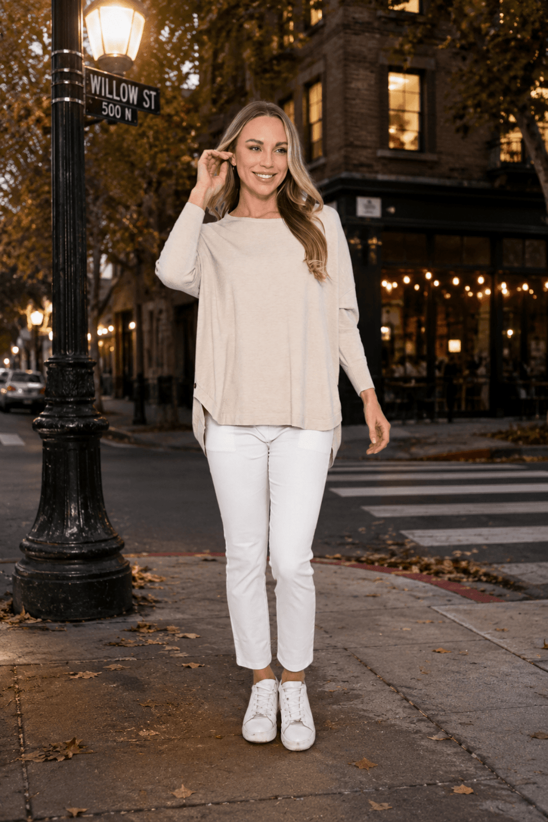 Lindy Jumper - Beige - CC22 - Pizazz BoutiqueCali & Co