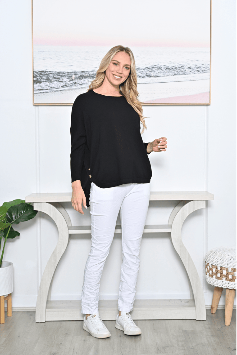 Lindy Jumper - Black - CC22 - Pizazz BoutiqueCali & Co