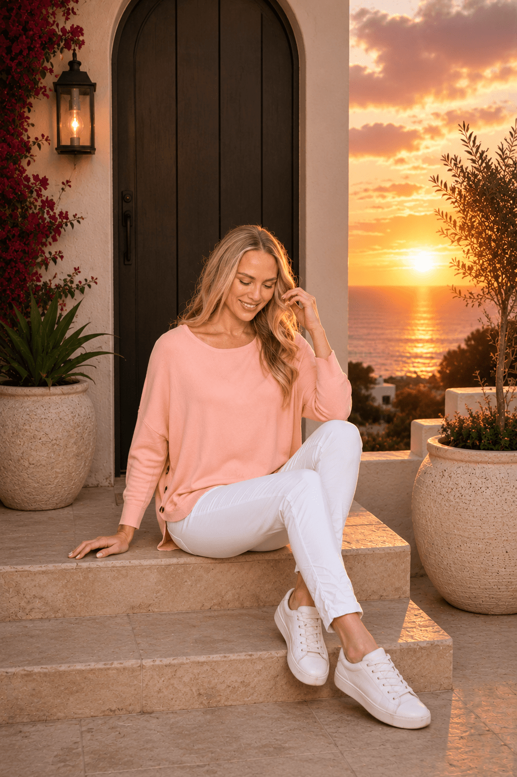 Lindy Jumper - Pink - CC22 - Pizazz BoutiqueCali & Co