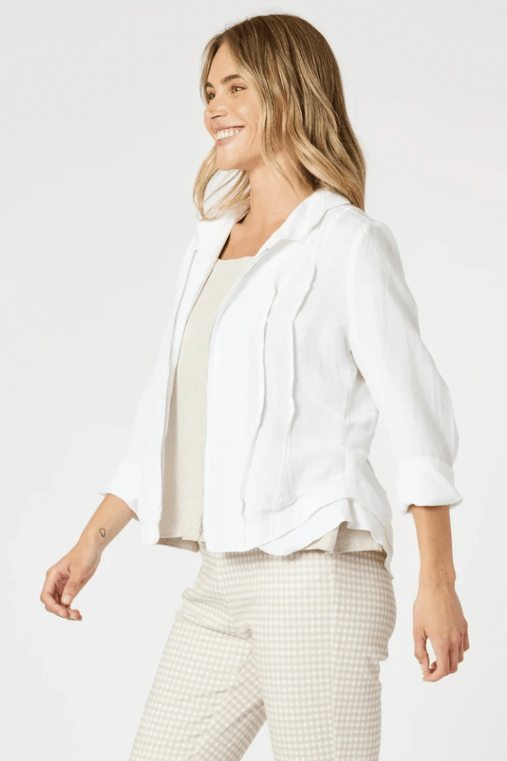 Lino Le Marais Jacket - White - GS24 - Pizazz BoutiqueGordon smith