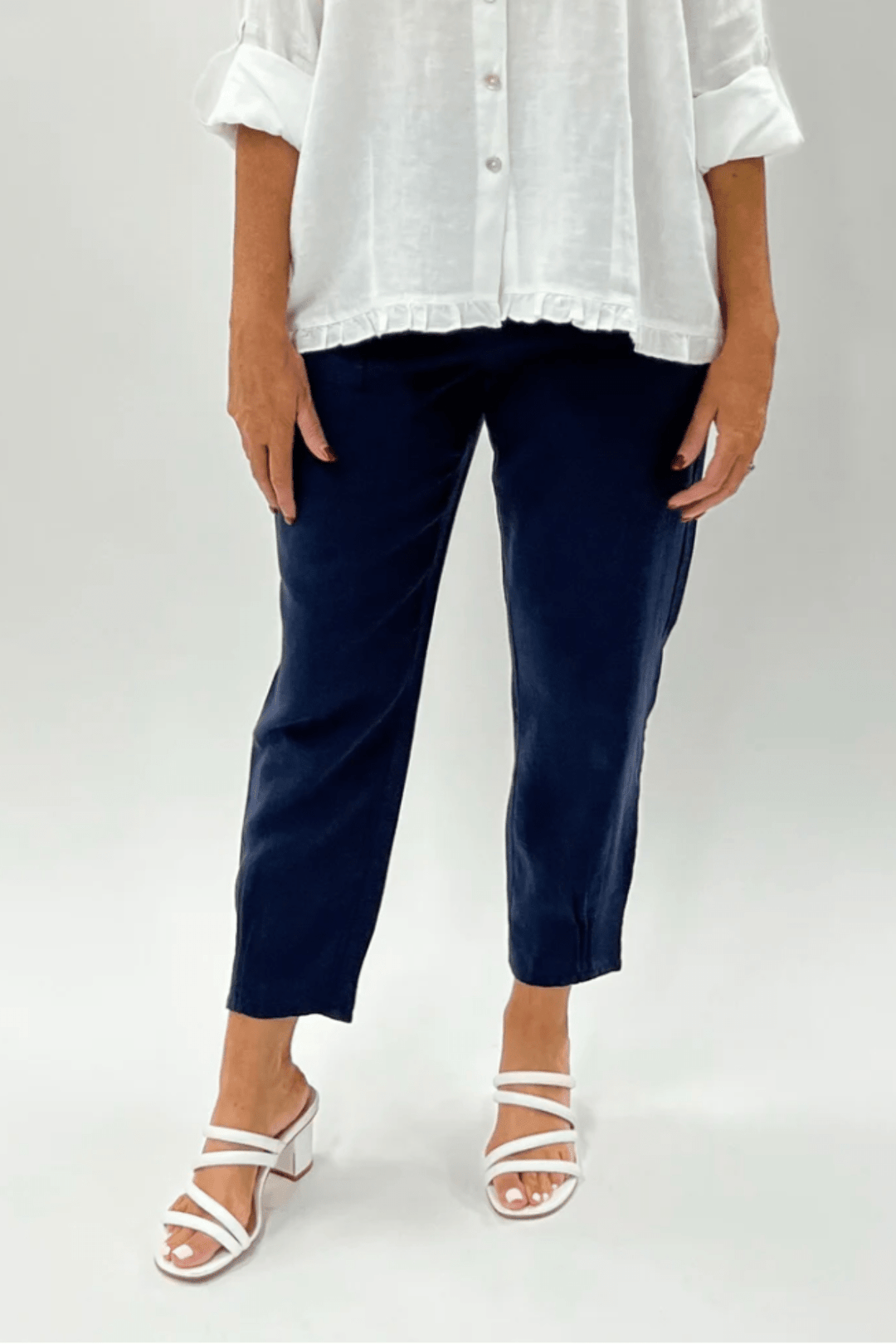 Lino Tapered Pant - Navy - GS15 - Pizazz BoutiqueGordon smith