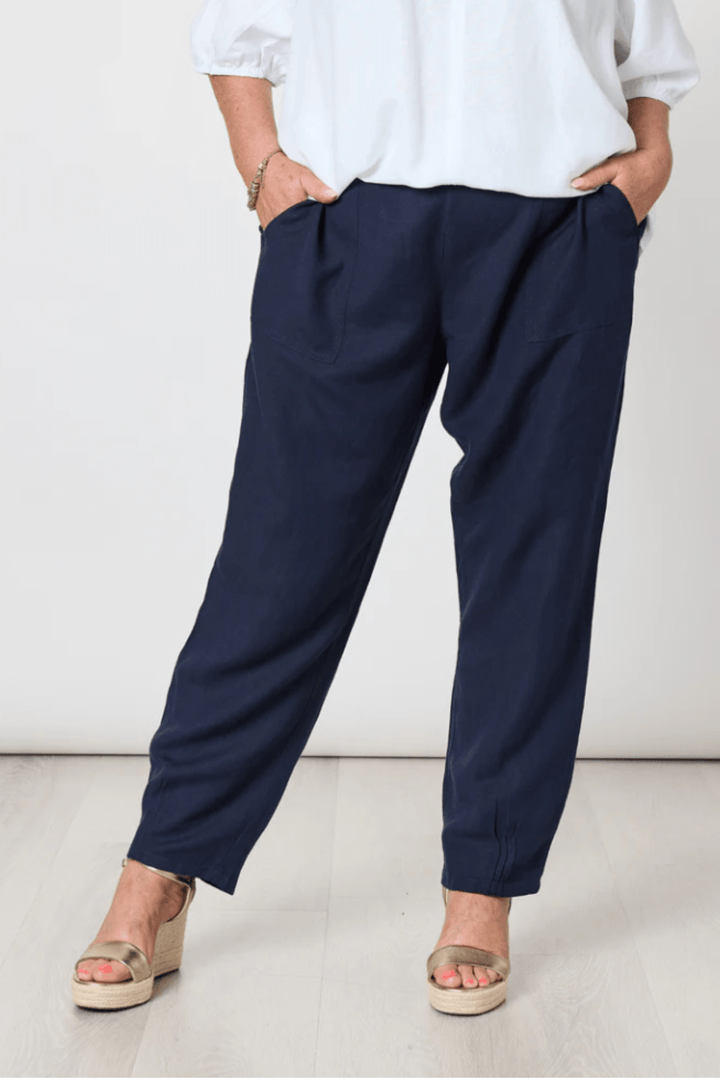 Lino Tapered Pant - Navy - GS15 - Pizazz BoutiqueGordon smith