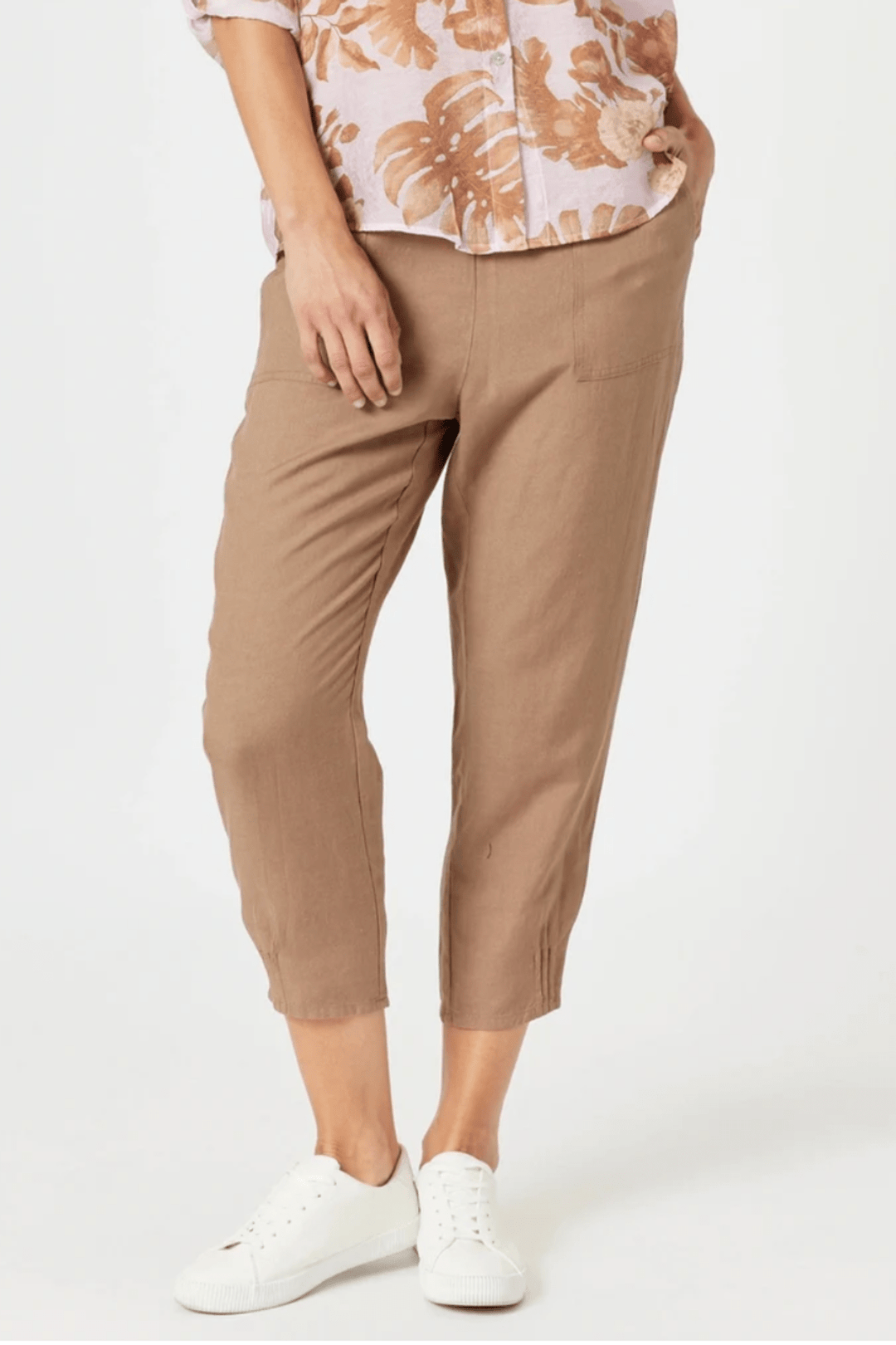 Lino Tapered Pant - Nutmeg - GS15 - Pizazz BoutiqueGordon smith