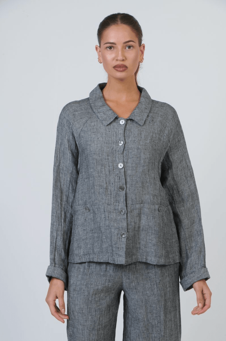 Lisa Jacket - Cinder - OJ44 - Pizazz BoutiqueNaturals By O & J
