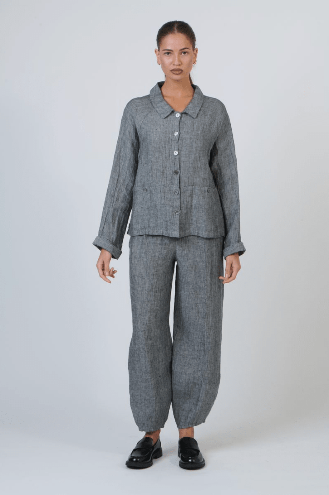 Lisa Jacket - Cinder - OJ44 - Pizazz BoutiqueNaturals By O & J