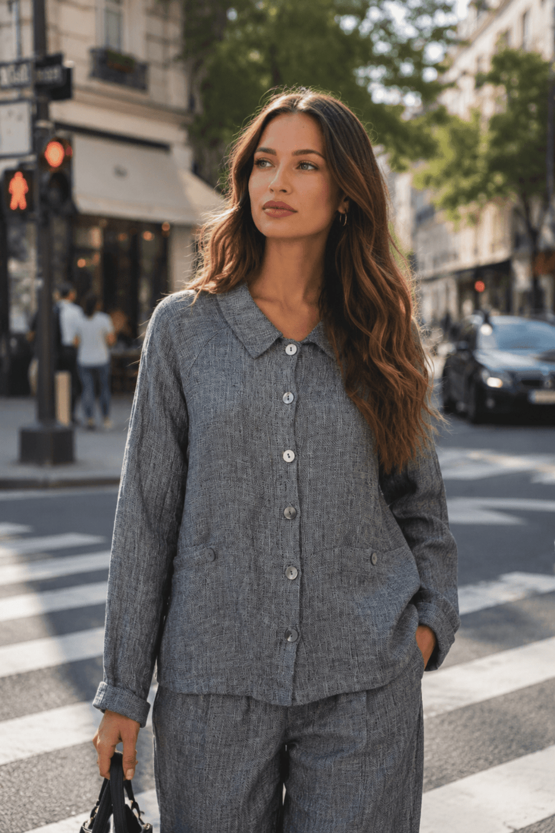 Lisa Jacket - Cinder - OJ44 - Pizazz BoutiqueNaturals By O & J