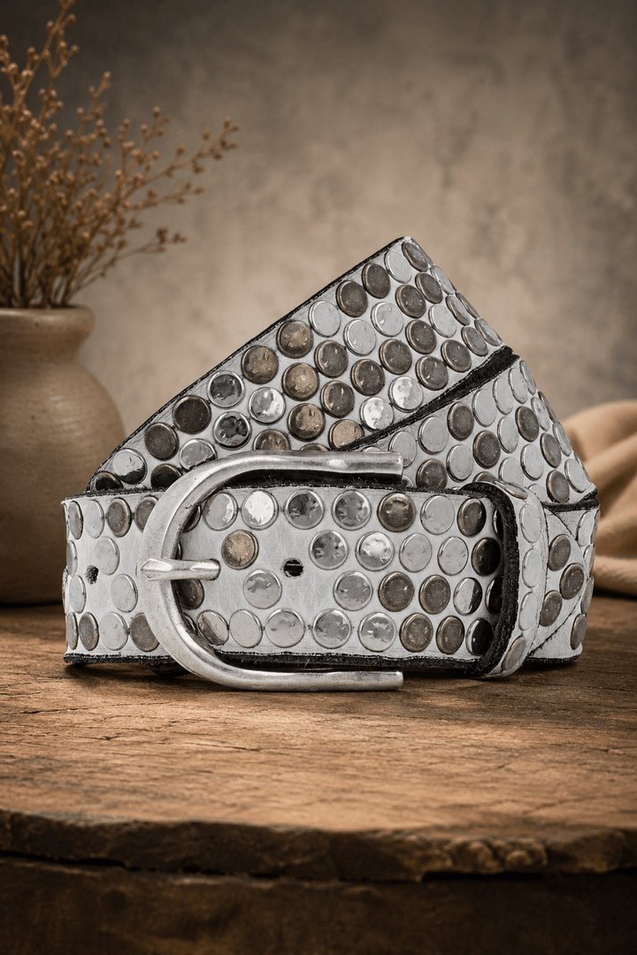 Liv Belt - White - BB2 - Pizazz BoutiqueB Belt