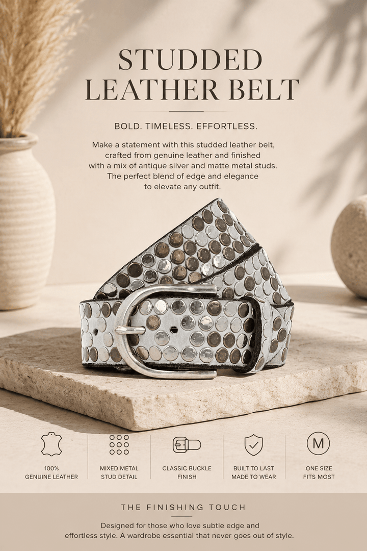 Liv Belt - White - BB2 - Pizazz BoutiqueB Belt