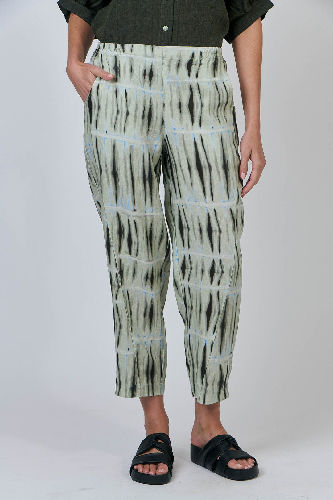 Lola Linen Pant - Exposure - OJ11 - Pizazz BoutiqueNaturals By O & J