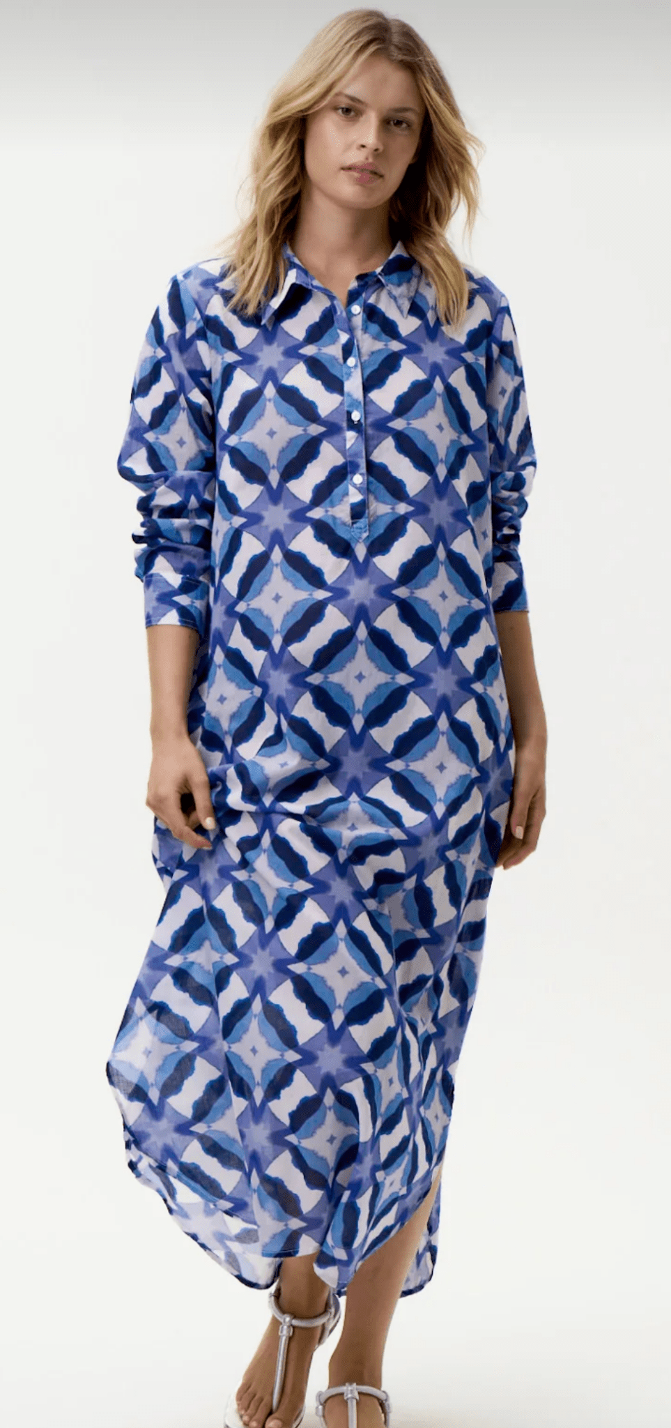 Long Gilli Floreat - Blue Kat - OS19 - Pizazz BoutiqueOneseason Australia