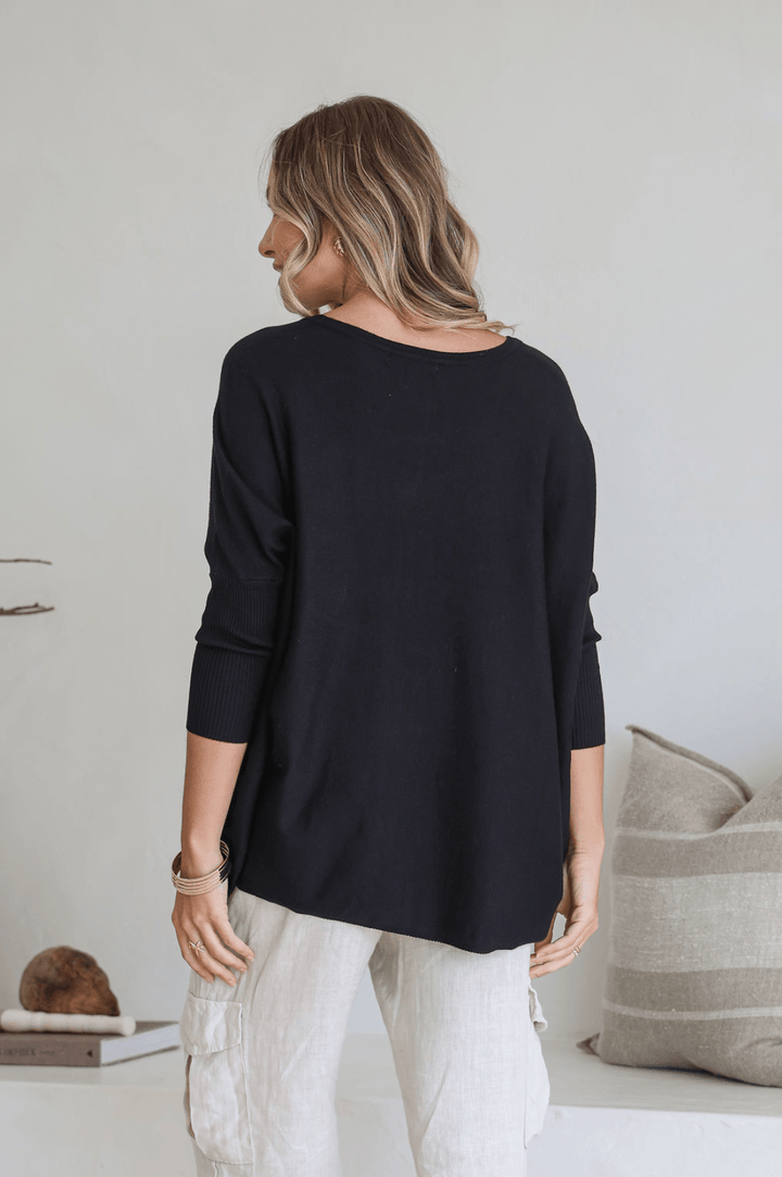Lounge Jumper - Black - SN4 - Pizazz BoutiqueSilence & Noise