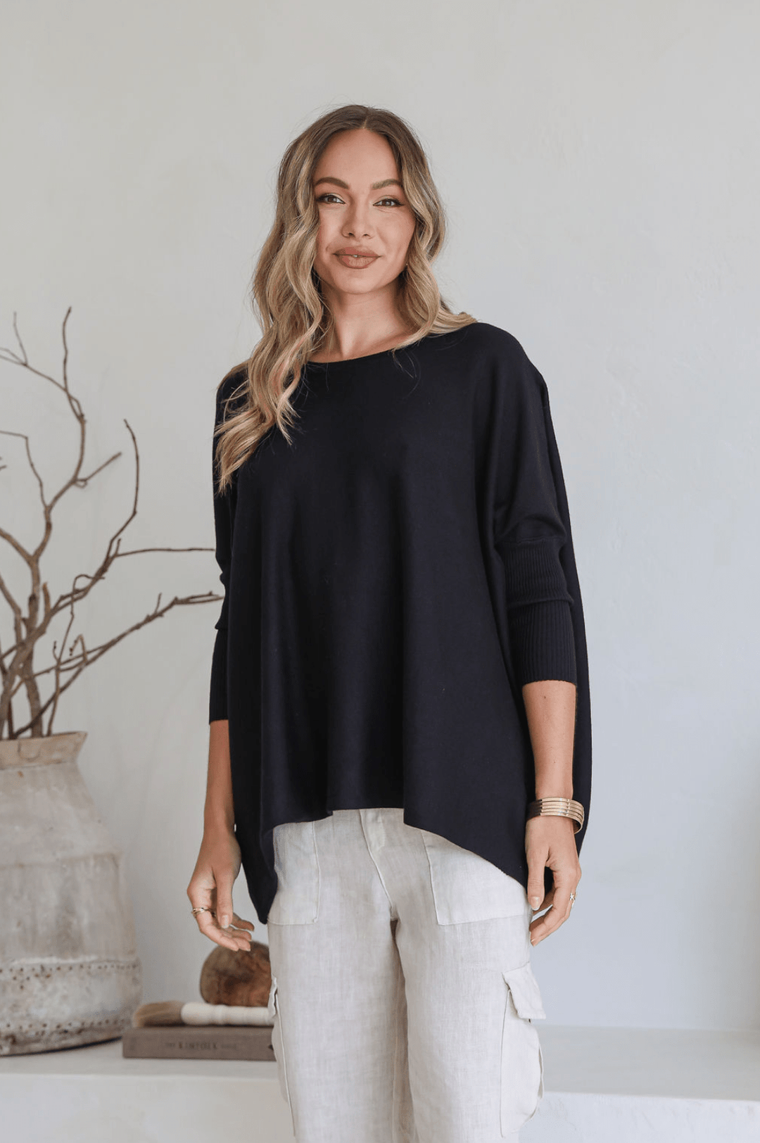 Lounge Jumper - Black - SN4 - Pizazz BoutiqueSilence & Noise