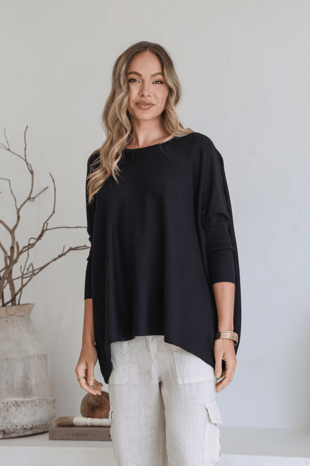 Lounge Jumper - Black - SN4 - Pizazz BoutiqueSilence & Noise