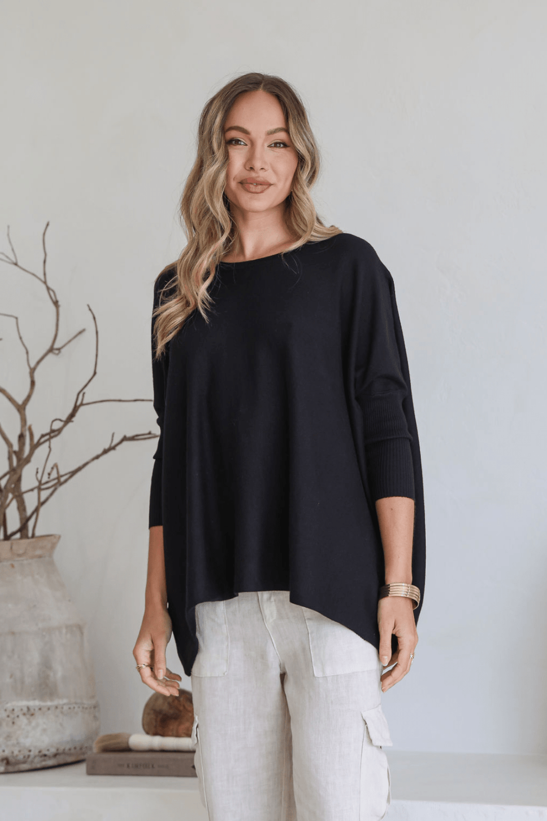 Lounge Jumper - Black - SN4 - Pizazz BoutiqueSilence & Noise