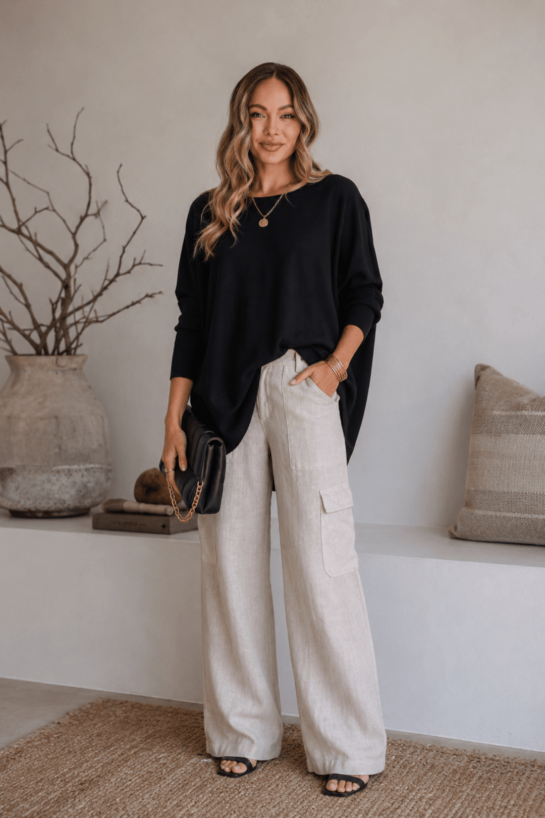 Lounge Jumper - Black - SN4 - Pizazz BoutiqueSilence & Noise