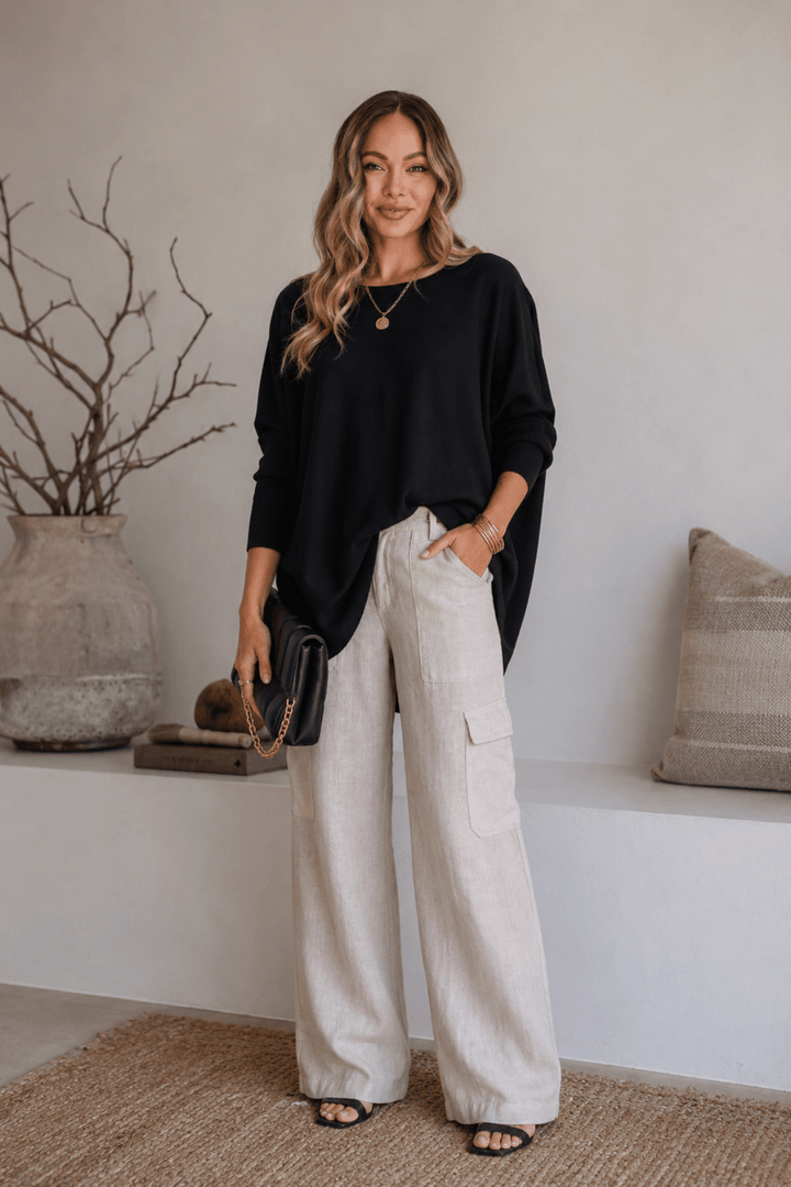 Lounge Jumper - Black - SN4 - Pizazz BoutiqueSilence & Noise