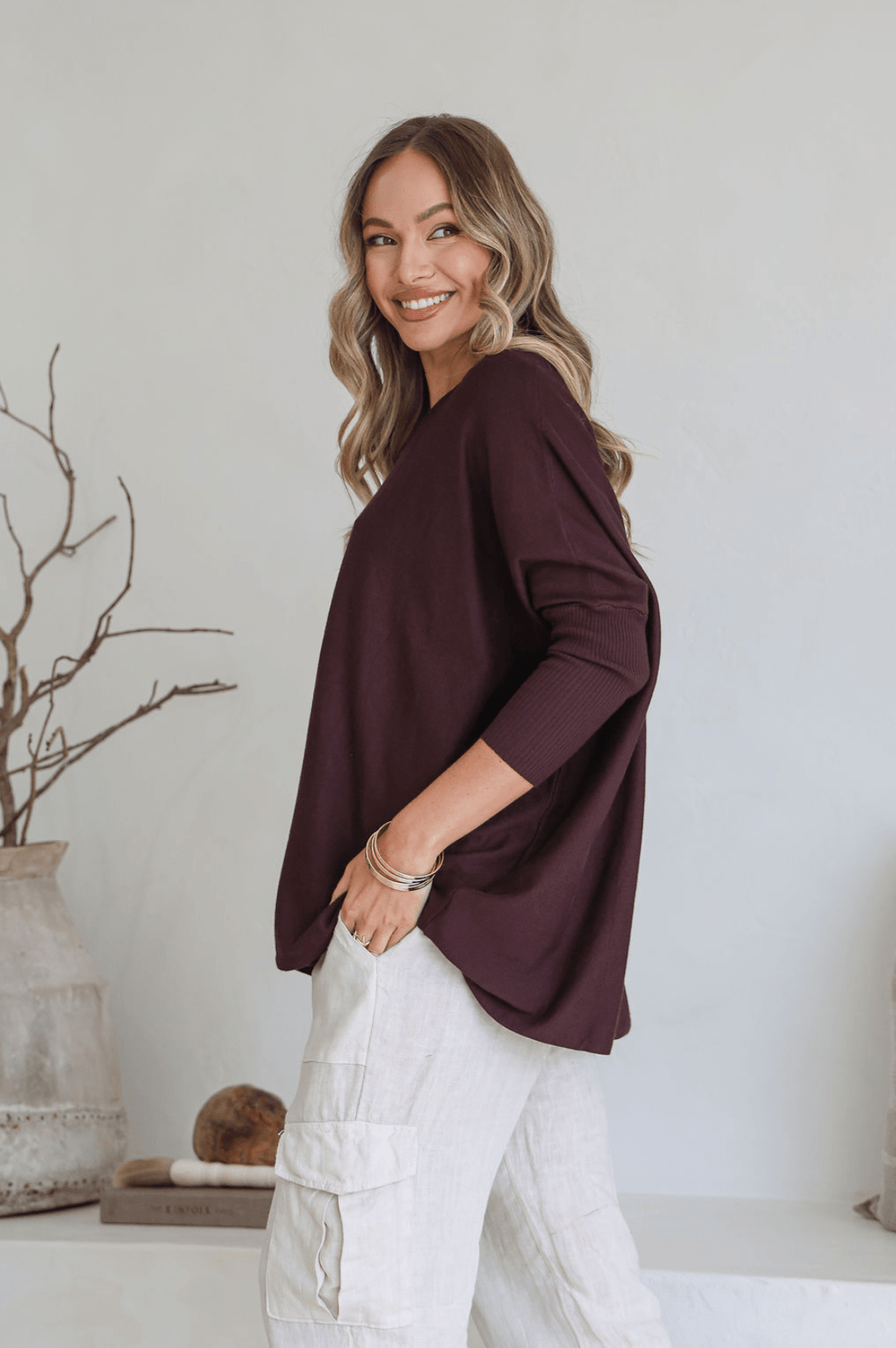 Lounge Jumper - Chocolate - SN4 - Pizazz BoutiqueSilence & Noise