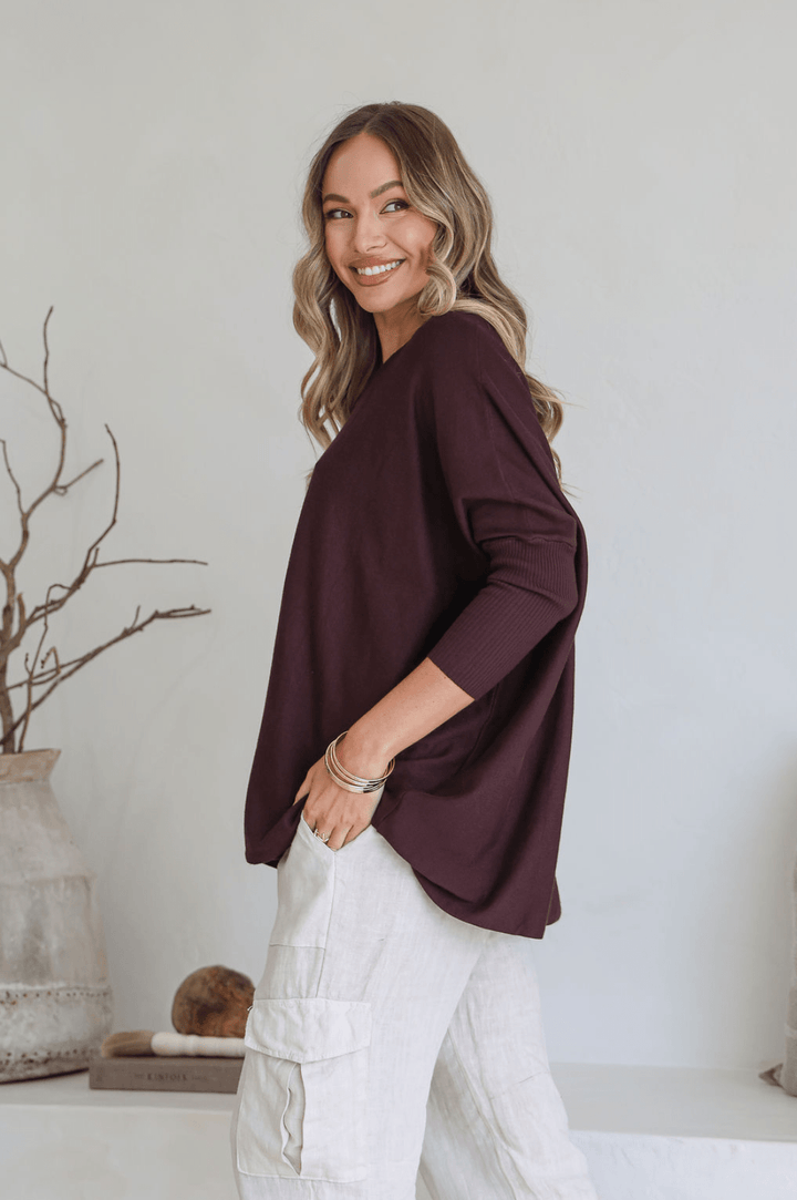 Lounge Jumper - Chocolate - SN4 - Pizazz BoutiqueSilence & Noise