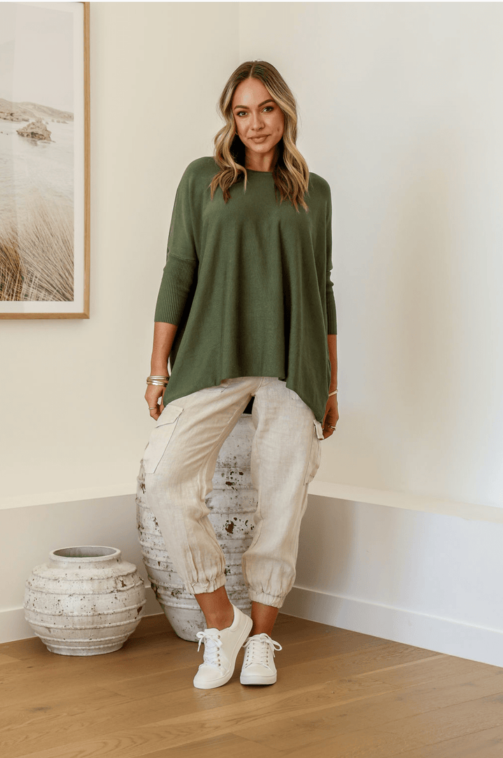 Lounge Jumper - Moss - SN4 - Pizazz BoutiqueSilence & Noise