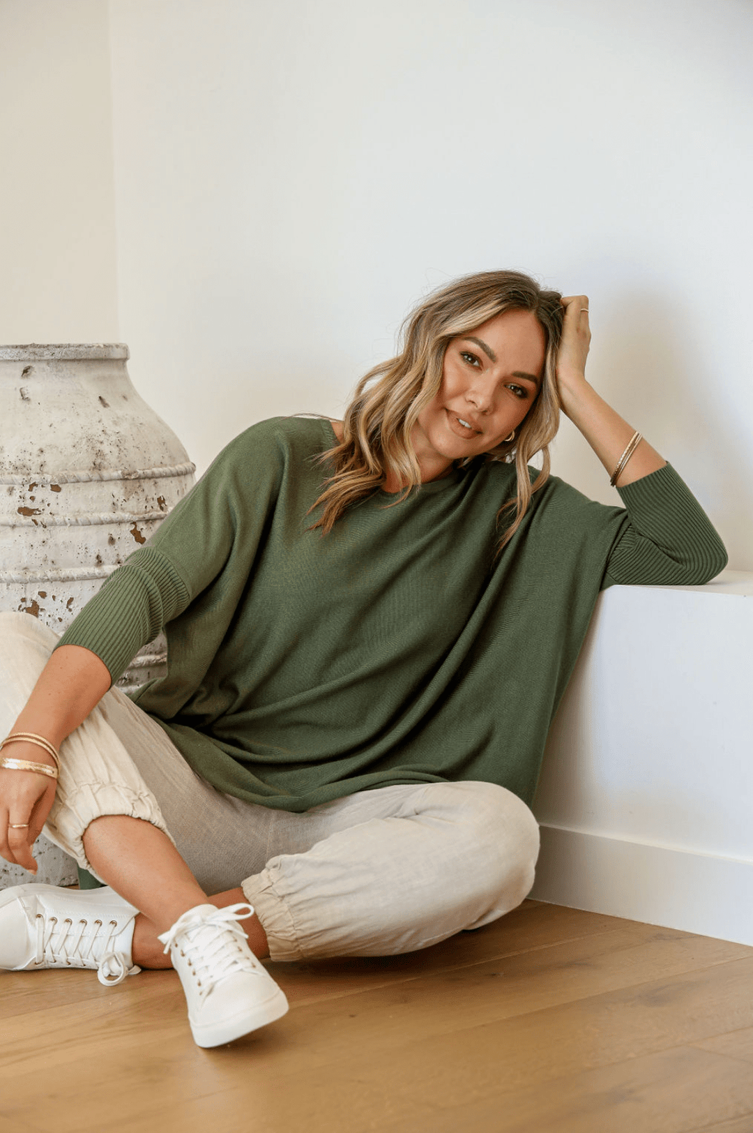 Lounge Jumper - Moss - SN4 - Pizazz BoutiqueSilence & Noise