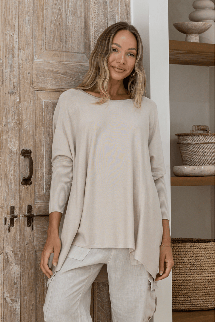 Lounge Jumper - Sand - SN4 - Pizazz BoutiqueSilence & Noise