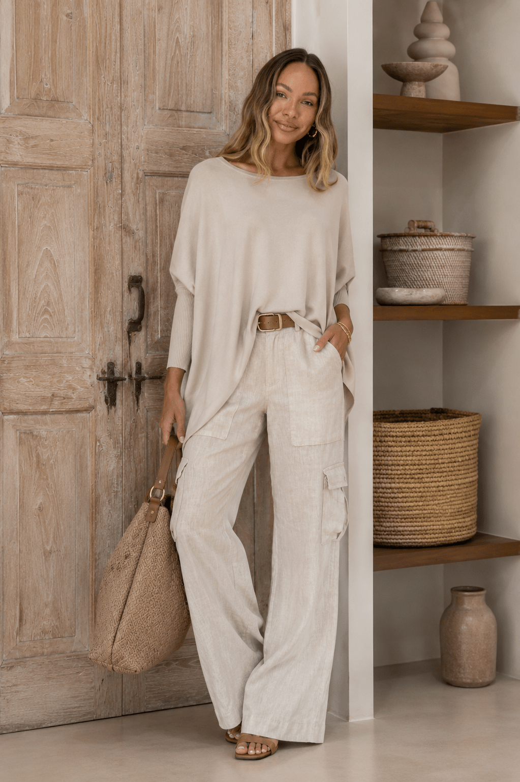 Lounge Jumper - Sand - SN4 - Pizazz BoutiqueSilence & Noise