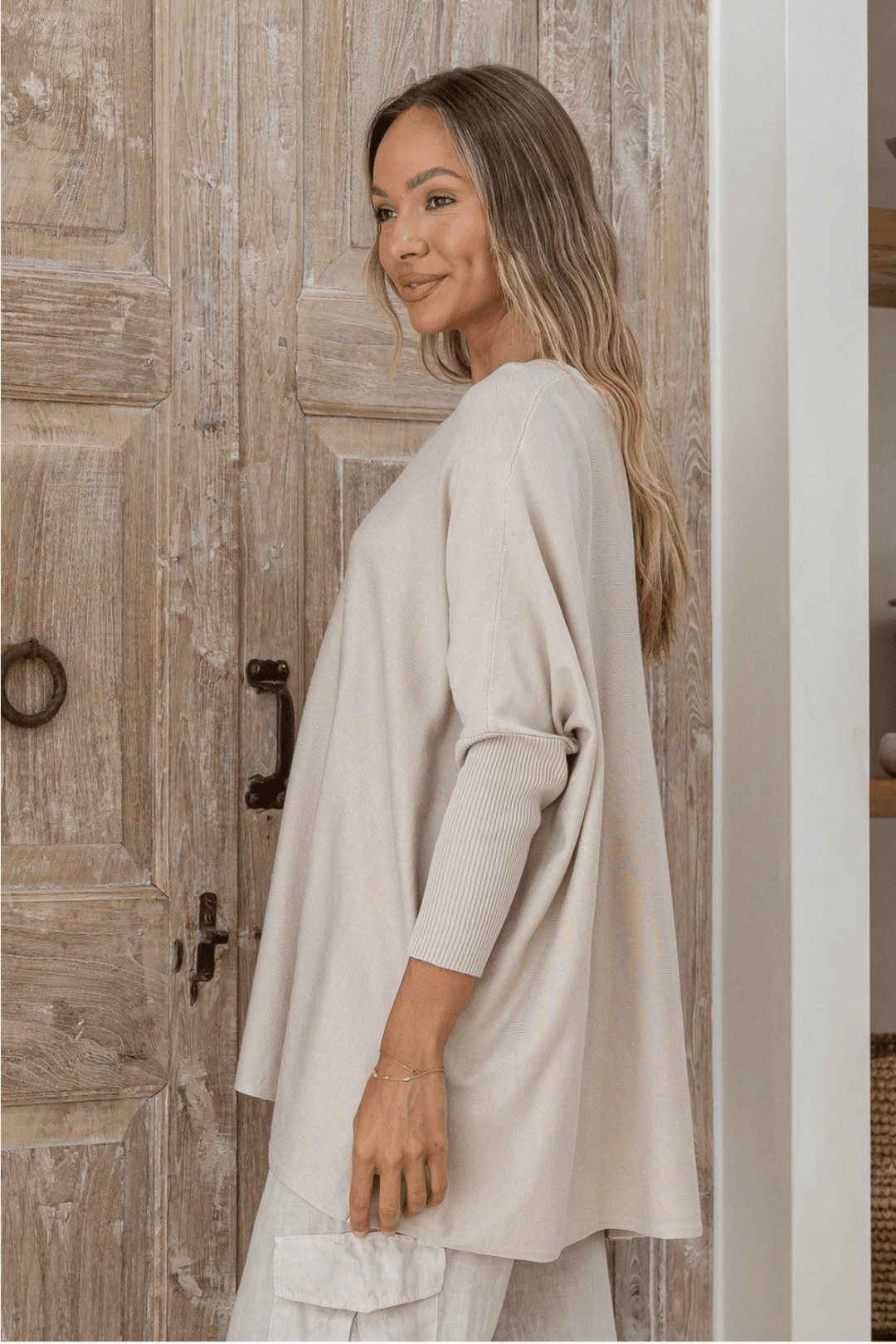 Lounge Jumper - Sand - SN4 - Pizazz BoutiqueSilence & Noise