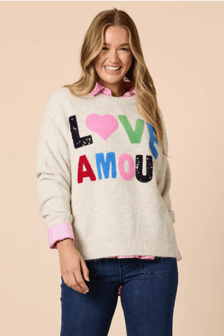 Love Amour Knit - Natural - TZ42 - Pizazz BoutiqueThreadz