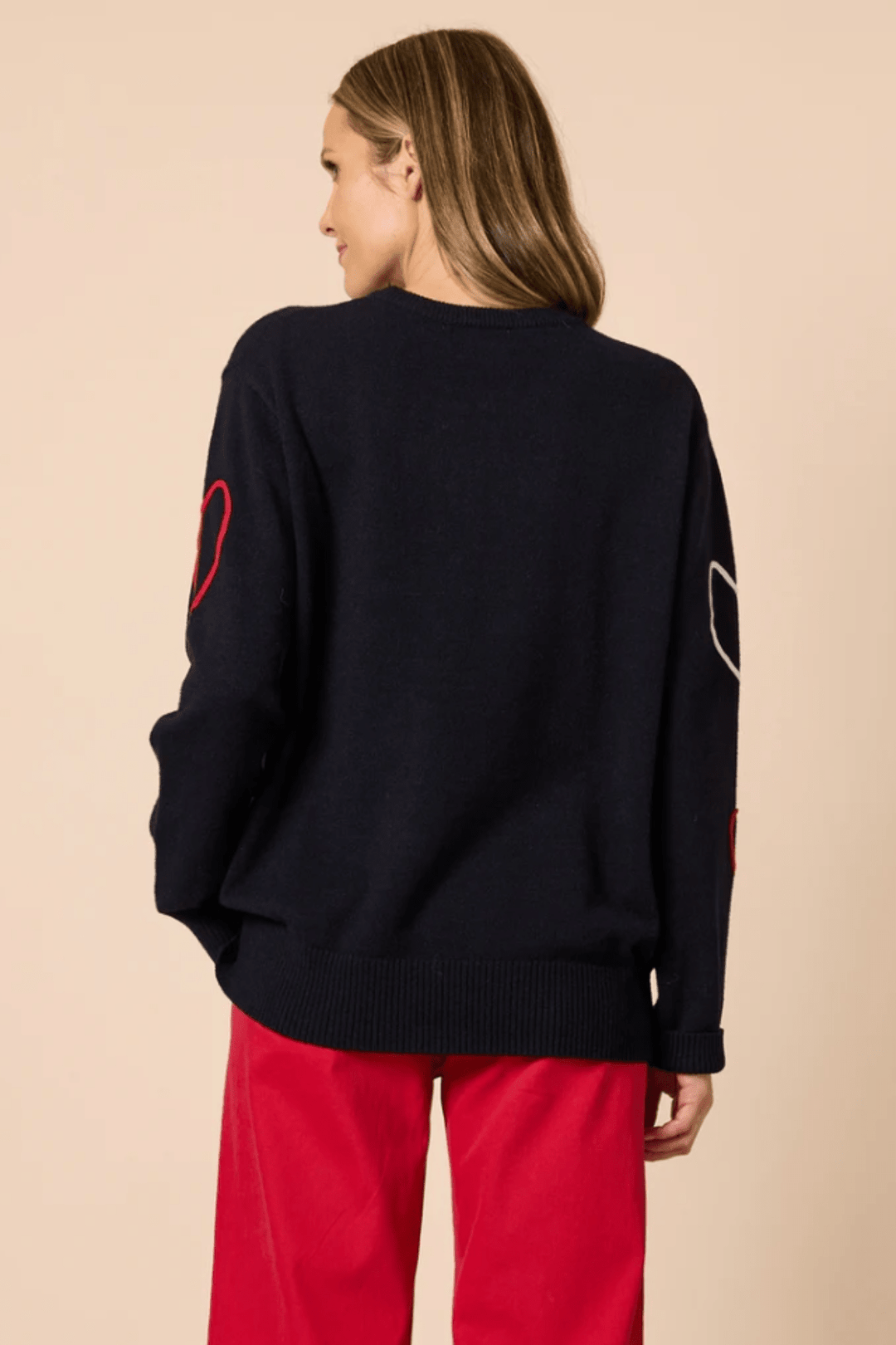 Love Me Knit - Navy - TZ41 - Pizazz BoutiqueThreadz