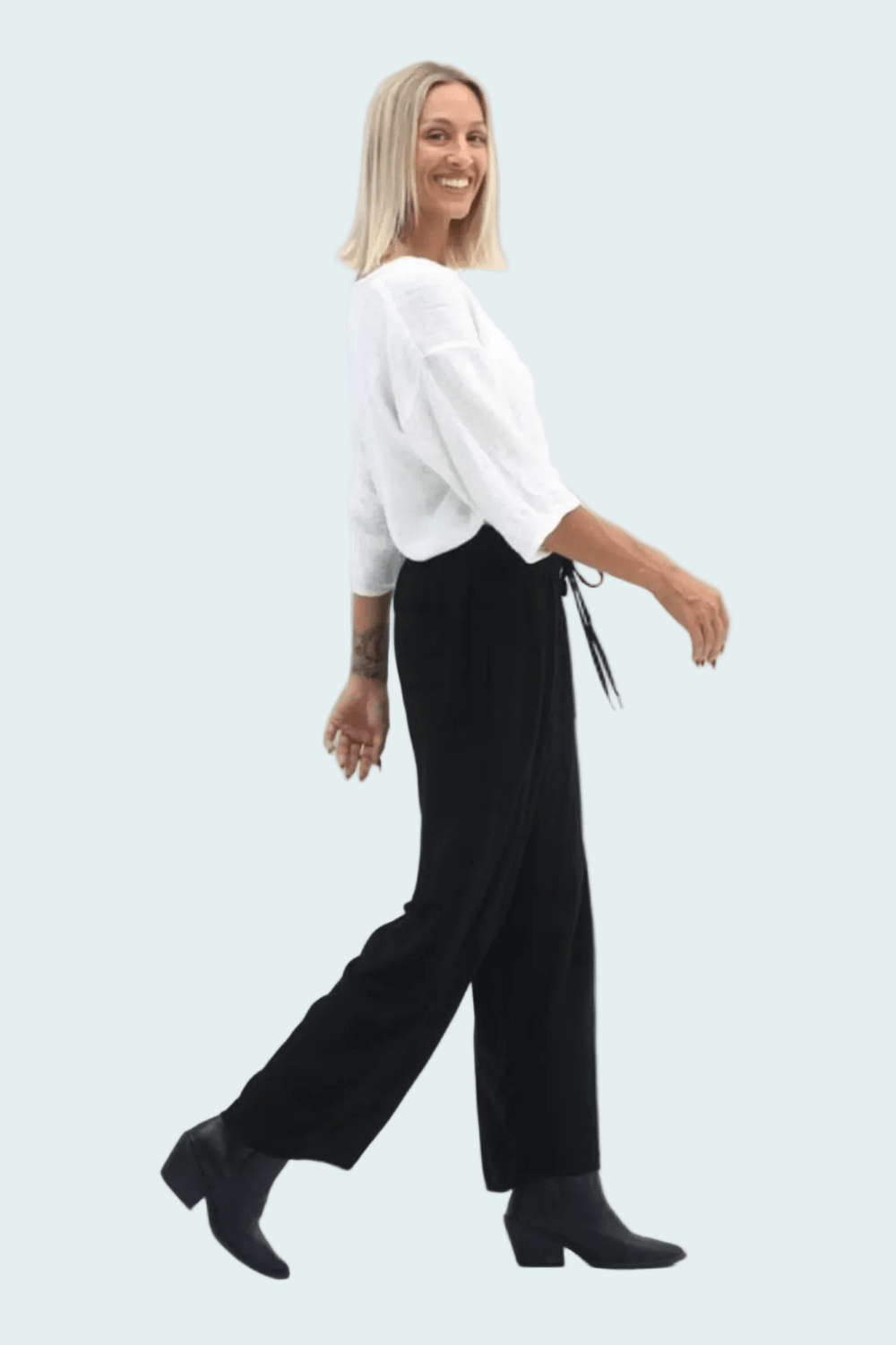 Luca Slouch Pant - Black - CB74 - Pizazz BoutiqueCarbon The Label