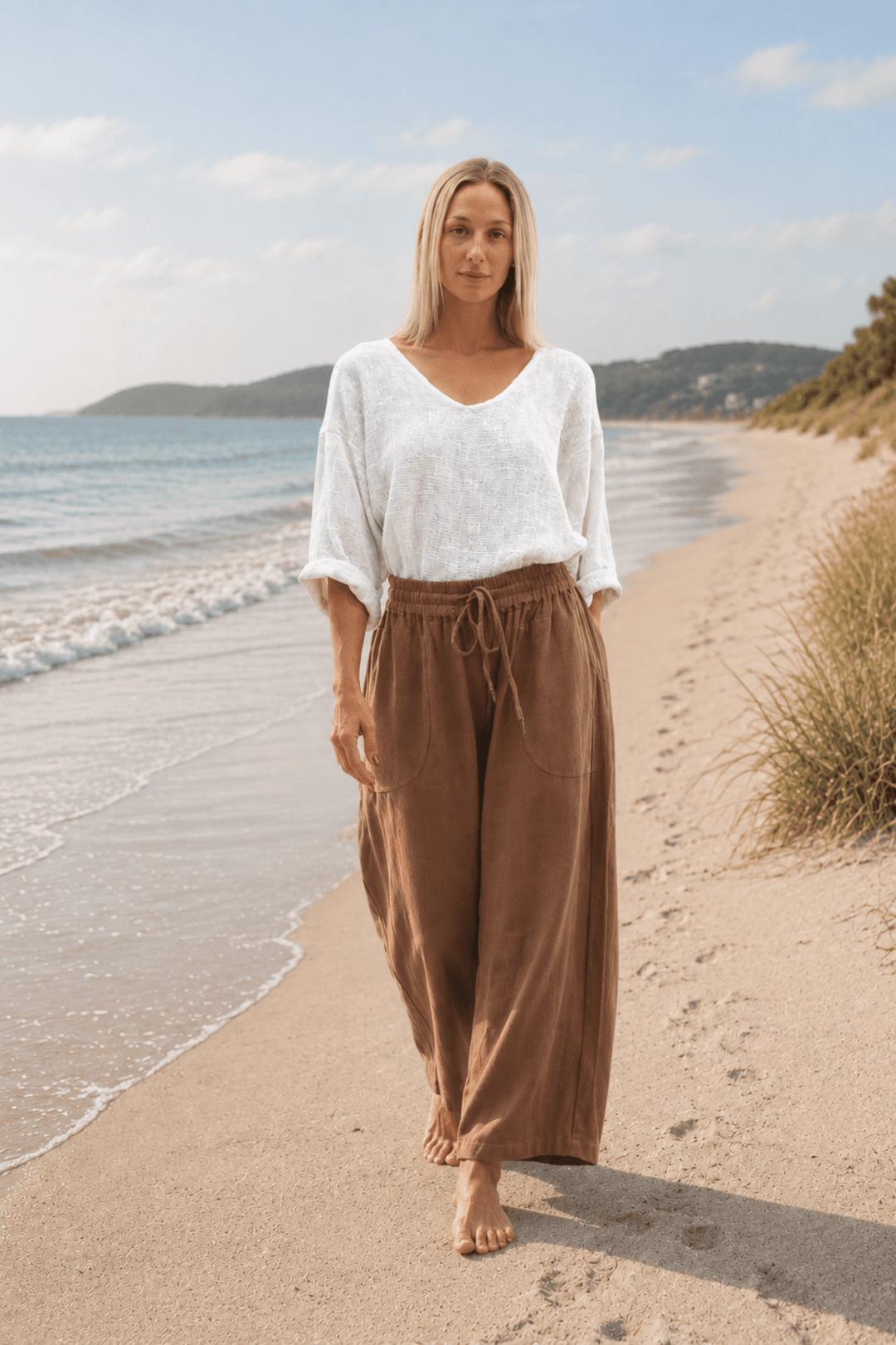 Luca Slouch Pant - Mocca - CB74 - Pizazz BoutiqueCarbon The Label