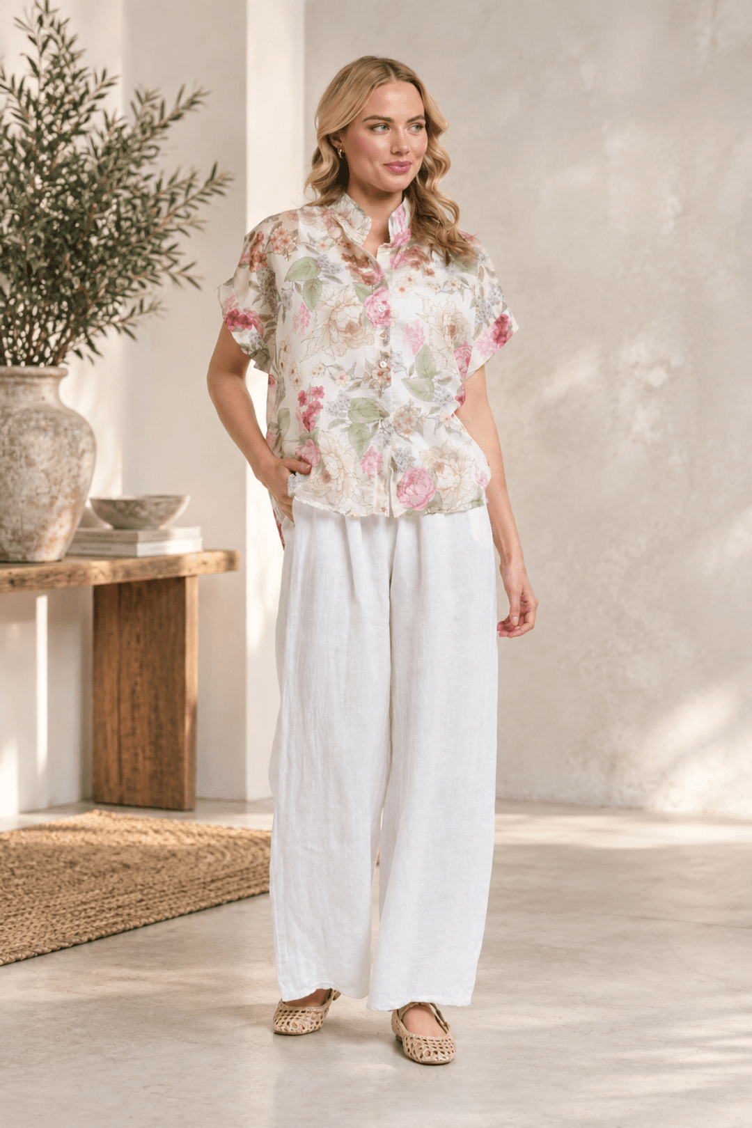 Lucia Blouse - Cream - UL4 - Pizazz BoutiqueUrban Luxury