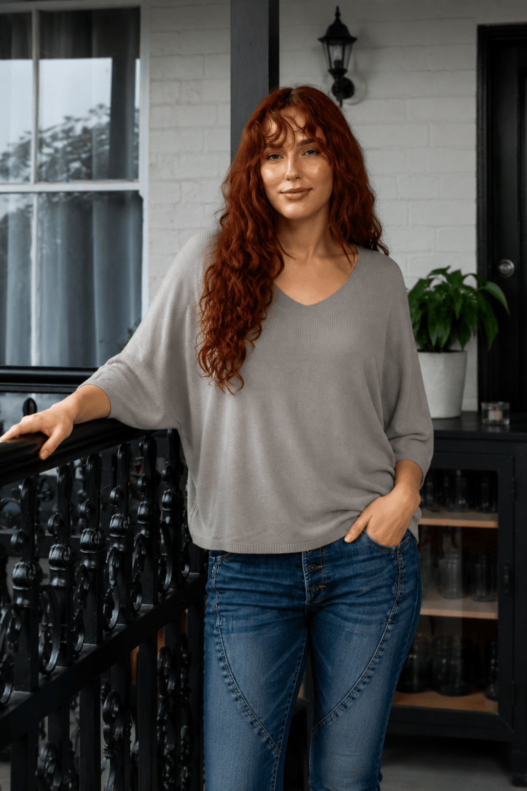 Luciana Top - Mocha - IC35 - Pizazz BoutiqueThe Italian Cartel