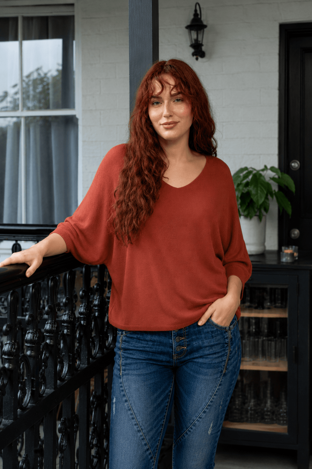 Luciana Top - Rust - IC35 - Pizazz BoutiqueThe Italian Cartel
