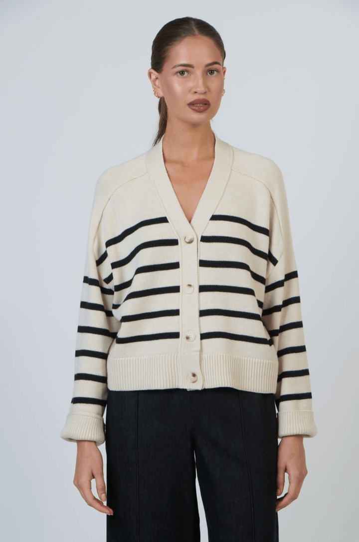 Lucy Cardigan - Sand Mix - OJ36 - Pizazz BoutiqueNaturals By O & J