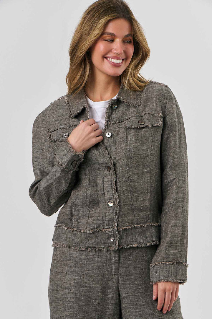 Lucy Jacket - Starling - OJ8 - Pizazz BoutiqueNaturals By O & J