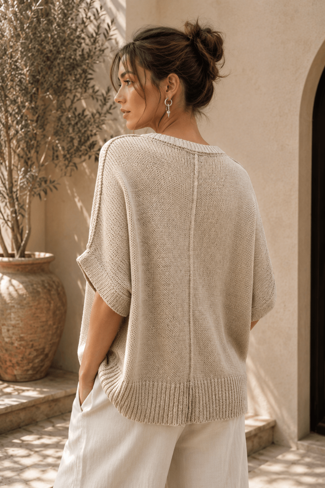Lurex Relaxed Knit - Moonstone - JR34 - Pizazz BoutiqueJoseph Ribkoff