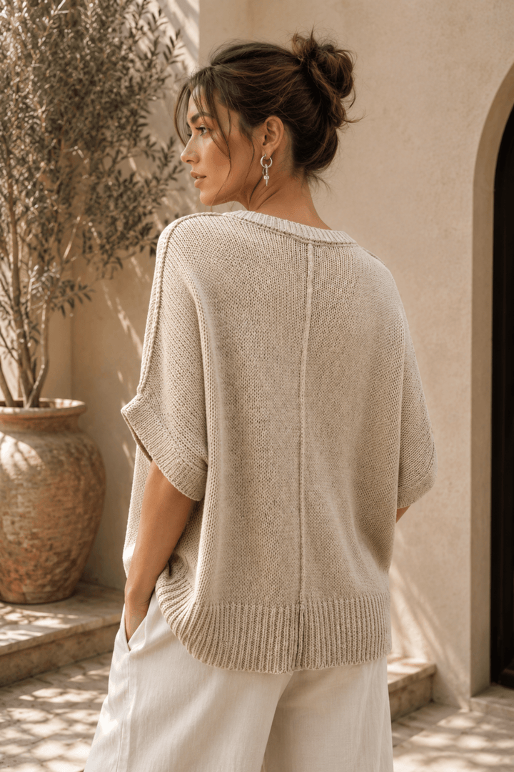 Lurex Relaxed Knit - Moonstone - JR34 - Pizazz BoutiqueJoseph Ribkoff