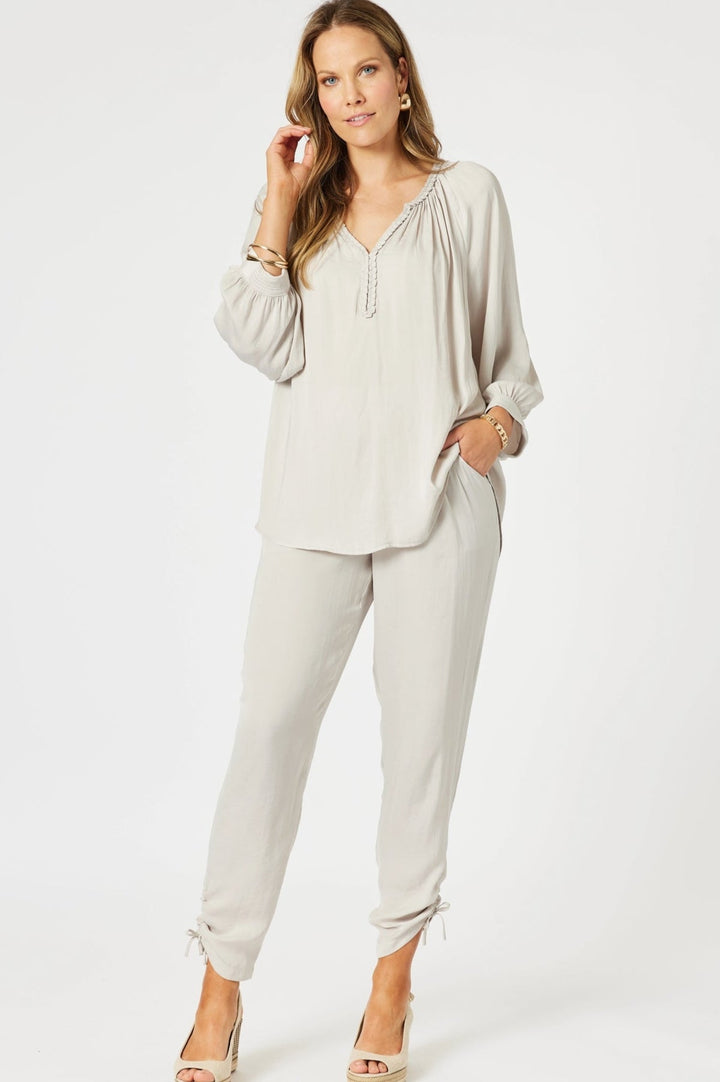 Lux Plait Top - Champagne - HV21 - Pizazz BoutiqueHammock & Vine